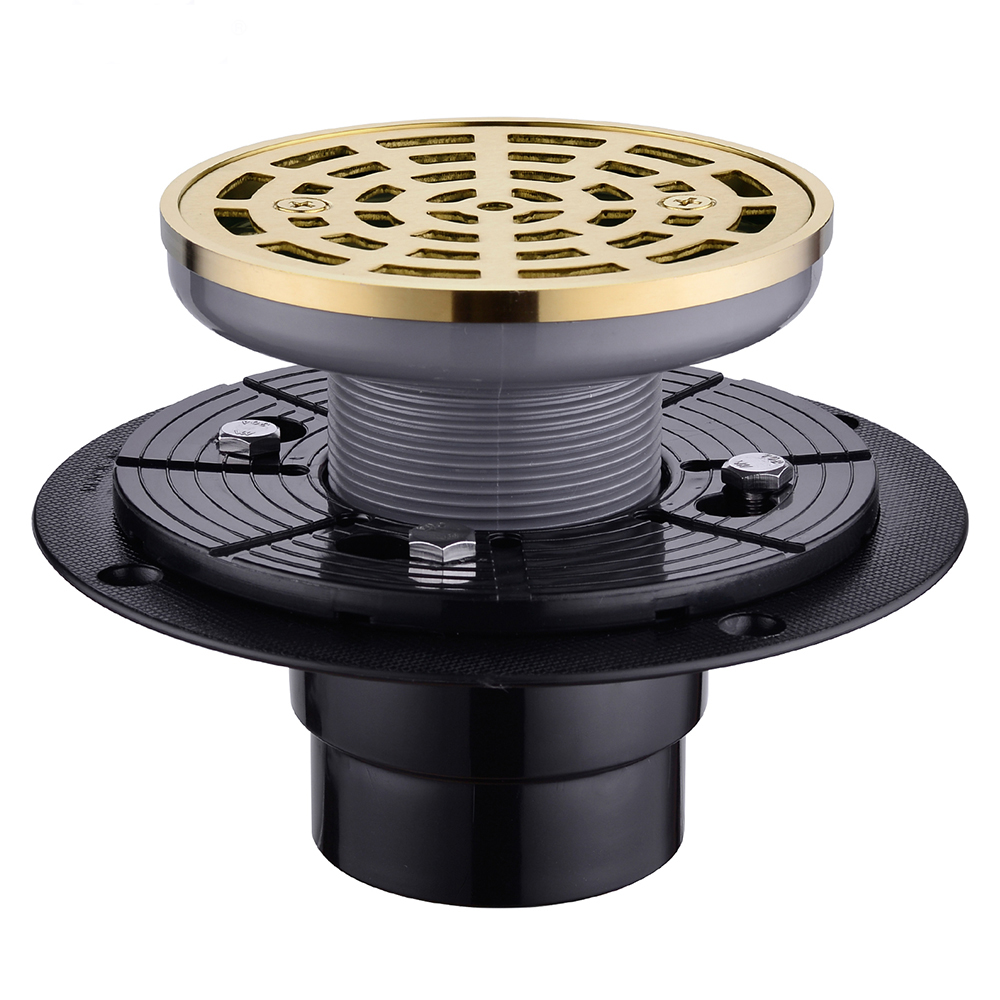 Round Adjustable Floor Drain with Flange